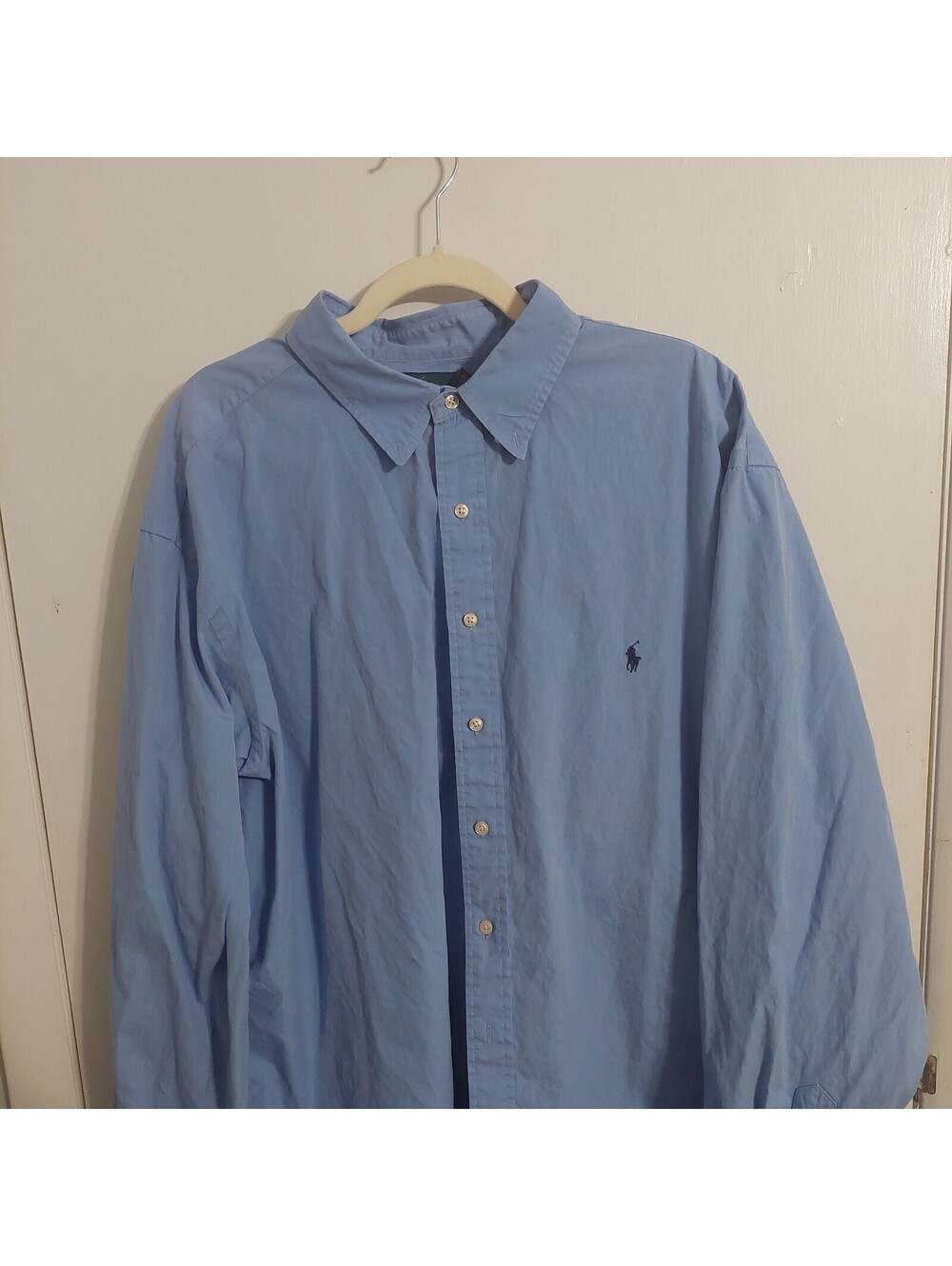 Ralph Lauren Classic Fit  Blue Button-Up Shirt 3XLT Tall